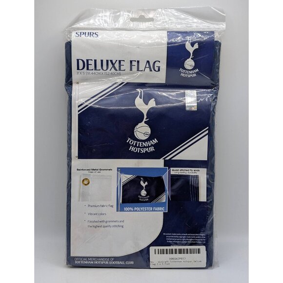 TOTTENHAM HOTSPUR FC Spurs 3'x5' Official EPL Soccer DELUXE FLAG Wincraft Blue - Picture 2 of 3
